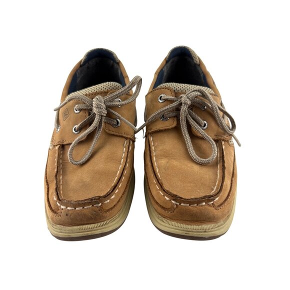 Sperry Top-Sider Kids Lanyard Loafer Boat Shoes Boys Size US 2 M Tan Leather - Picture 3 of 11